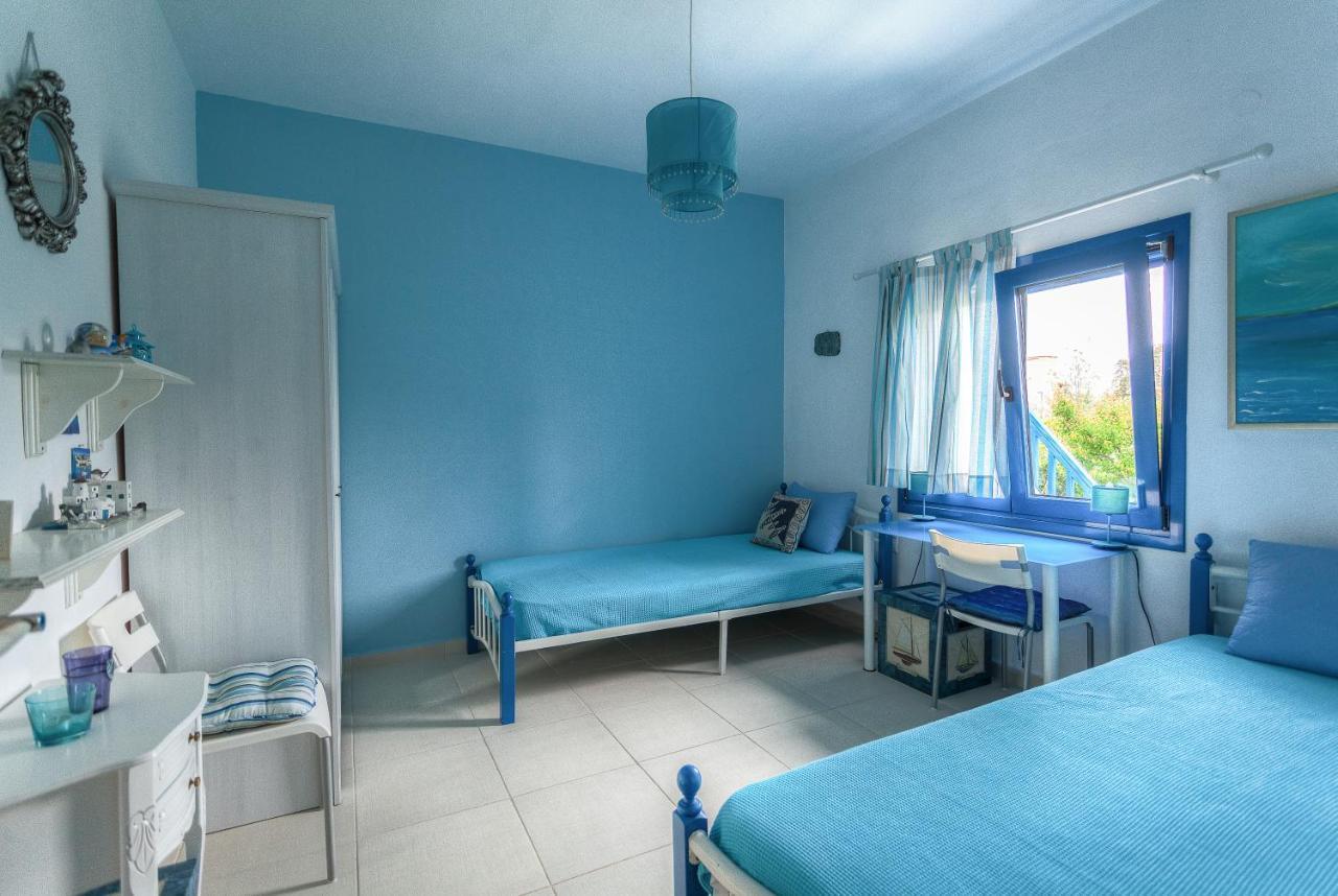Navy Greece Villa With Swimming Pool & Sea View Makrygialos Zewnętrze zdjęcie