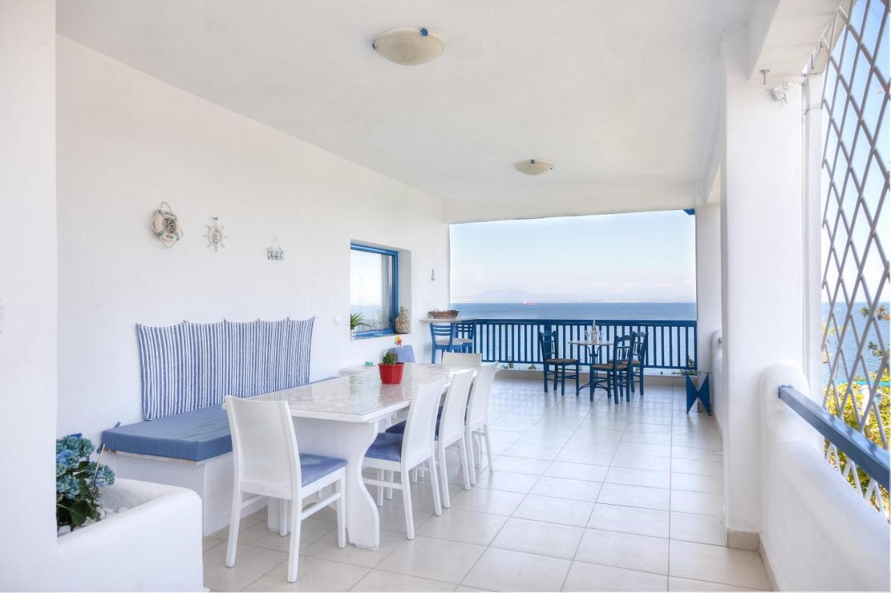 Navy Greece Villa With Swimming Pool & Sea View Makrygialos Zewnętrze zdjęcie